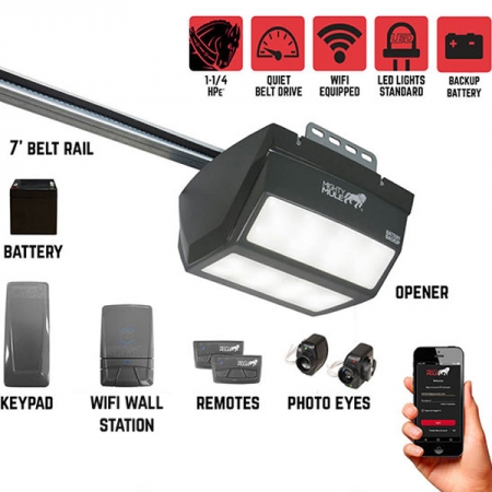 Mighty Mule MM9545M – 1 1/4 HPe Smart Garage Door Opener