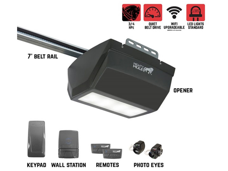 Mighty Mule MM9333H – 3/4 HPe Smart Garage Door Opener